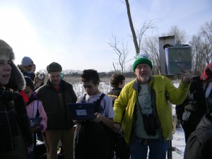 Warner Park's first American Kestrel nest is attached to a tree on the marsh island 2/20/13 by Tim Nelson of Wild Warner, Paul Noeldner of Madison Audubon and the Nature Explorers from Sherman Middle School and UW Madison. For more on their bird nest work, click on our blog